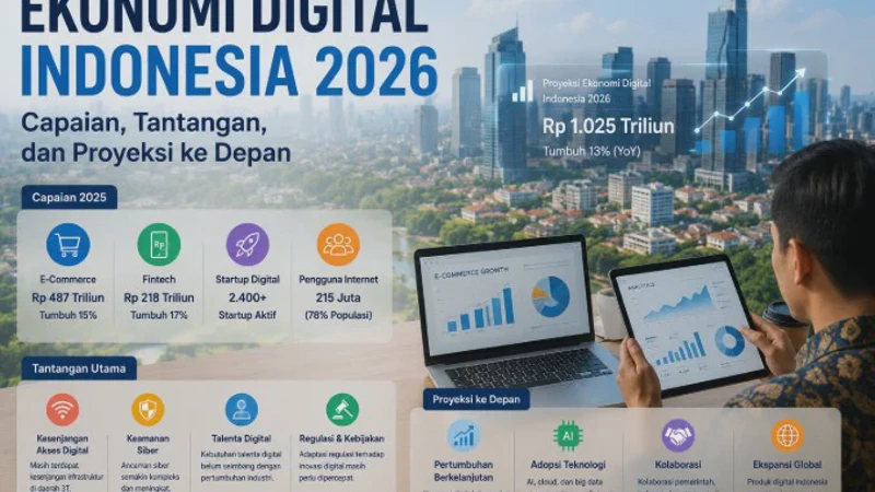 Ekonomi Digital Indonesia 2026: Capaian, Tantangan, dan Proyeksi ke Depan