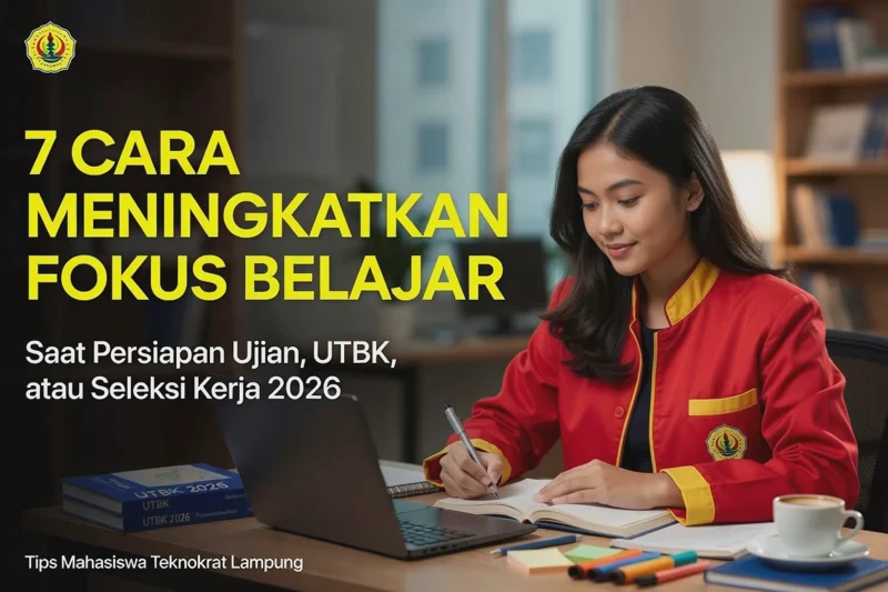 Cara Meningkatkan Fokus Belajar Saat Persiapan Ujian, UTBK, atau Seleksi Kerja