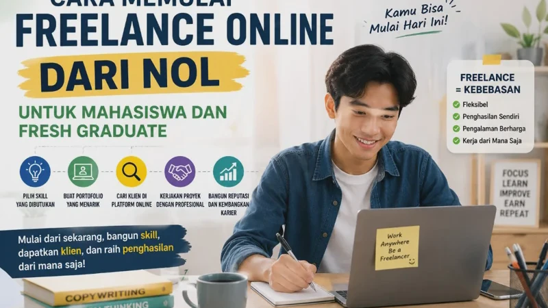 Cara Memulai Freelance Online dari Nol untuk Mahasiswa dan Fresh Graduate