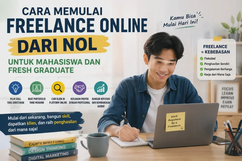 Cara Memulai Freelance Online dari Nol untuk Mahasiswa dan Fresh Graduate