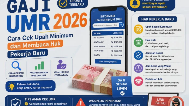 Gaji UMR 2026: Cara Cek Upah Minimum dan Membaca Hak Pekerja Baru