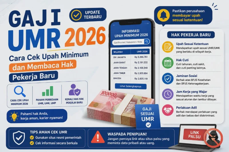 Gaji UMR 2026: Cara Cek Upah Minimum dan Membaca Hak Pekerja Baru