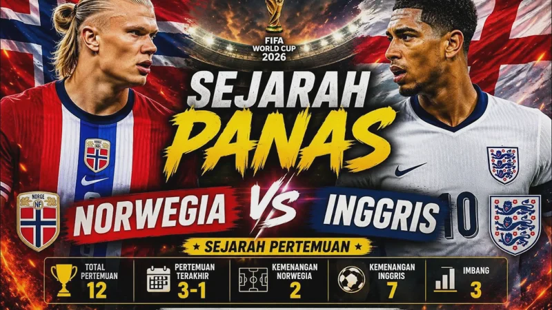 Hasil Norwegia vs Inggris: Skor Imbang 1-1 Paksa Duel Berlanjut ke Extra Time
