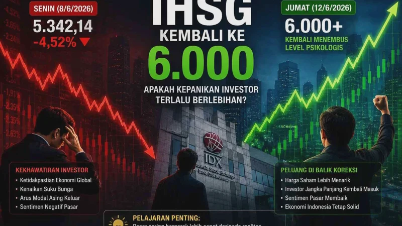 IHSG Akhirnya Kembali ke Level 6.000 Terungkap Ini Pemicu Utamanya