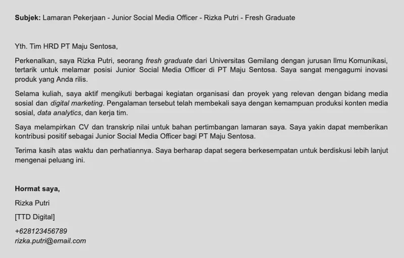 Cara Mengirim Lamaran Kerja via Email yang Rapi, Singkat, dan Profesional