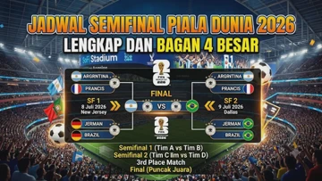 Jadwal Semifinal Piala Dunia 2026 Lengkap dan Bagan 4 Besar