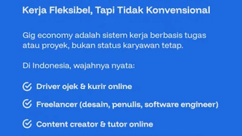 Gig Economy di Indonesia 2026: Peluang Karir Fleksibel atau Jebakan?