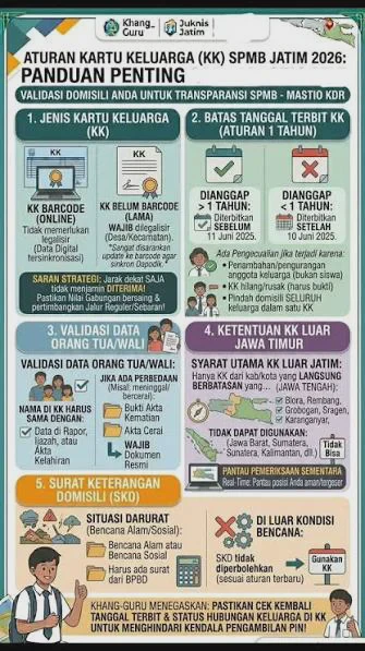 Kartu Keluarga untuk SPMB 2026: Ketentuan Domisili yang Perlu Dicek