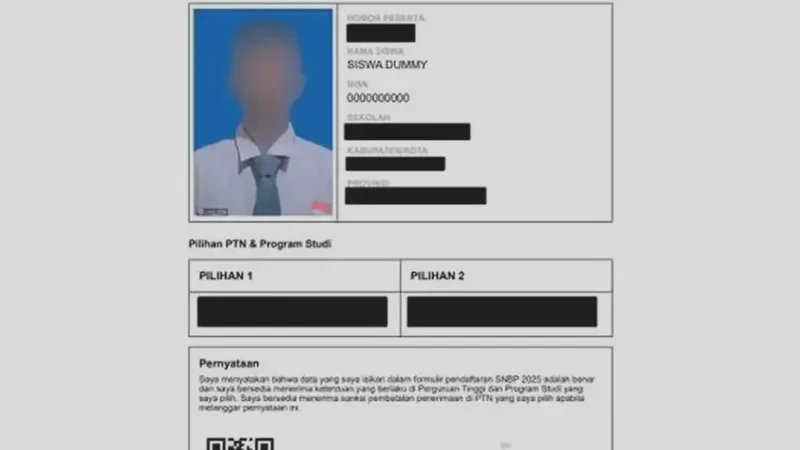 Kartu Peserta SNBP 2026: Cara Unduh dan Kenapa Harus Disimpan