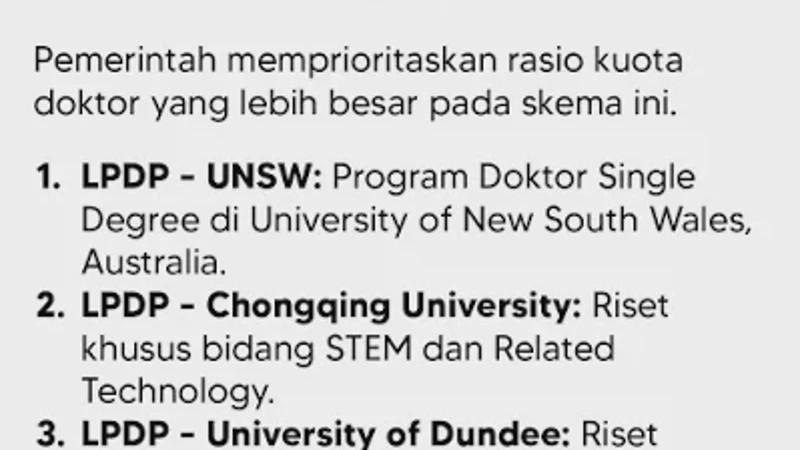 Kesempatan Kuliah ke China hingga Perancis, Simak Syarat Beasiswa Doktor LPDP Co-Funding Terbaru 2026