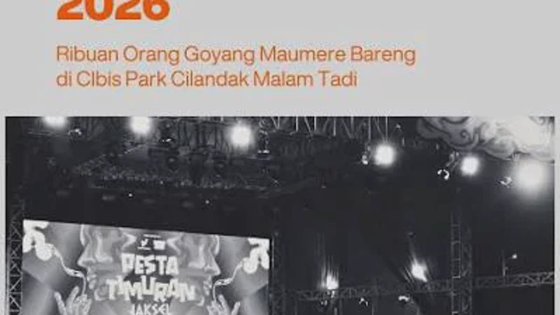 Keseruan Pesta Timuran Jaksel Viral Ajak Ribuan Orang Joget Maumere Bareng