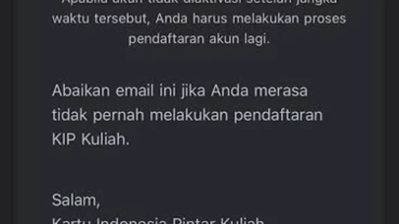 Akun KIP Kuliah 2026 Belum Aktif Setelah Daftar, Ini Solusinya