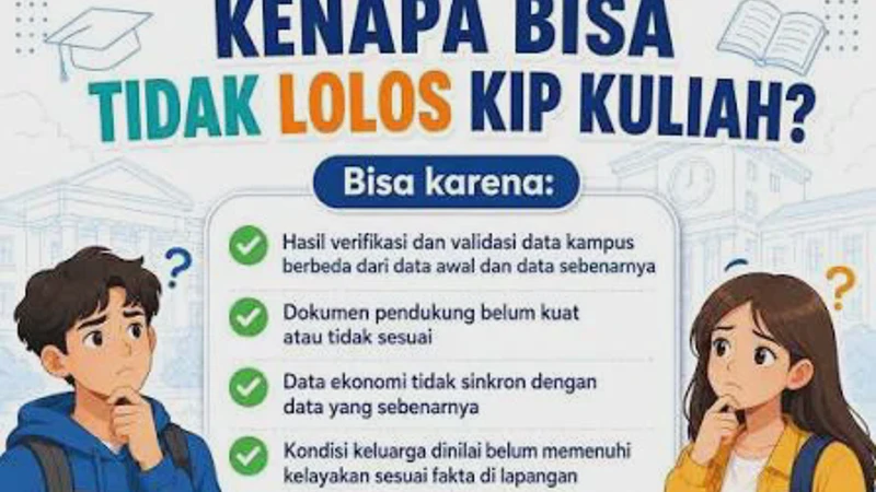 KIP Kuliah 2026 Lolos SNBT tapi Belum Ditetapkan, Ini Penyebabnya