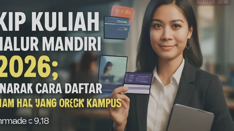 KIP Kuliah Jalur Mandiri 2026: Syarat, Cara Daftar, dan Hal yang Dicek Kampus