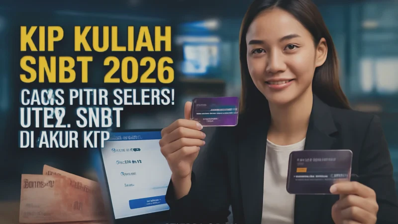 KIP Kuliah SNBT 2026: Cara Pilih Seleksi UTBK-SNBT di Akun KIP
