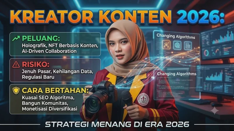 Kreator Konten 2026: Peluang, Risiko, dan Cara Bertahan di Tengah Algoritma yang Berubah