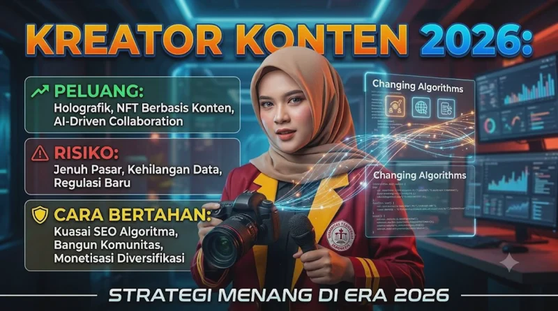 Kreator Konten 2026: Peluang, Risiko, dan Cara Bertahan di Tengah Algoritma yang Berubah