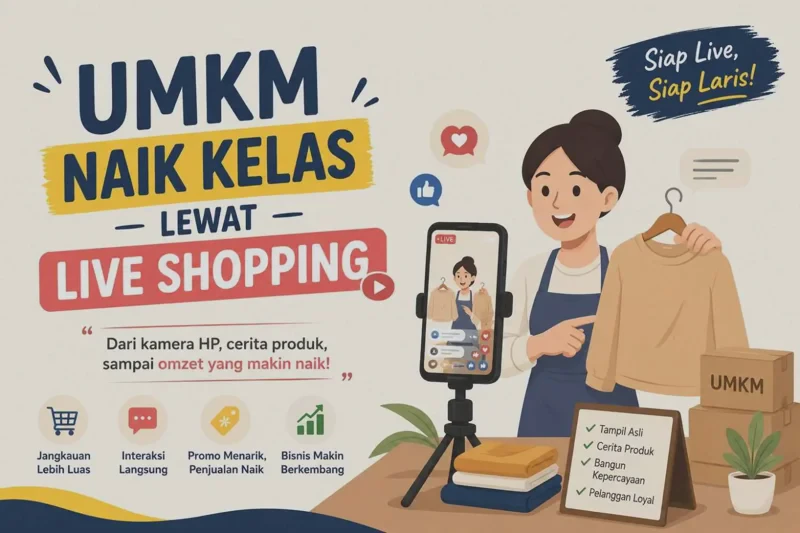 Live Shopping untuk UMKM: Cara Jualan Live agar Tidak Sepi Penonton
