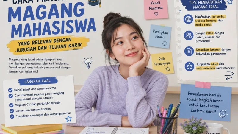 Cara Mencari Magang Mahasiswa yang Relevan dengan Jurusan dan Tujuan Karir