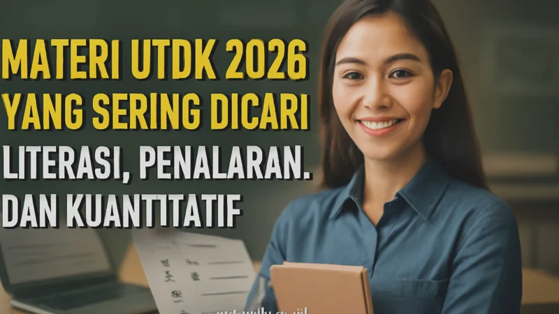 Materi UTBK 2026 yang Sering Dicari: Literasi, Penalaran, dan Kuantitatif