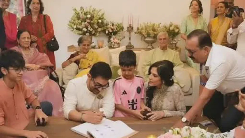 Momen Haru Pernikahan Aamir Khan dan Gauri Spratt di Mumbai Terungkap ke Publik