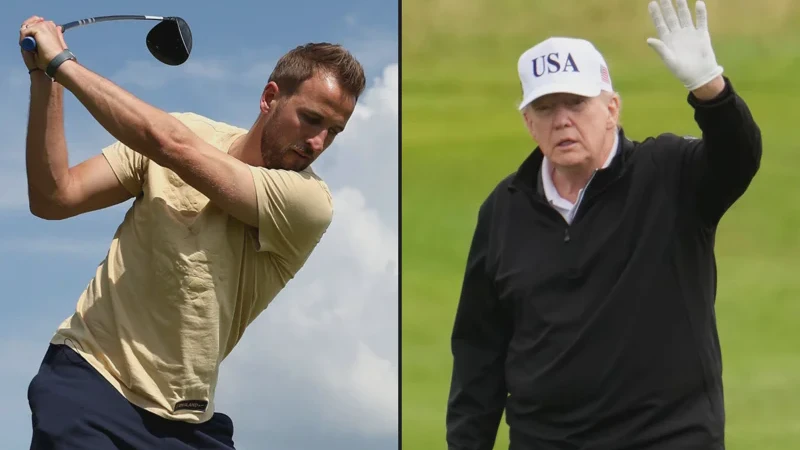 Momen Langka Harry Kane Main Golf Bareng Donald Trump Jelang Piala Dunia 2026 Ternyata Bahas Ini