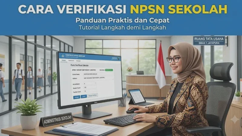 Cara Cek NPSN Sekolah Resmi untuk Pendaftaran, Beasiswa, dan Validasi Data Pendidikan