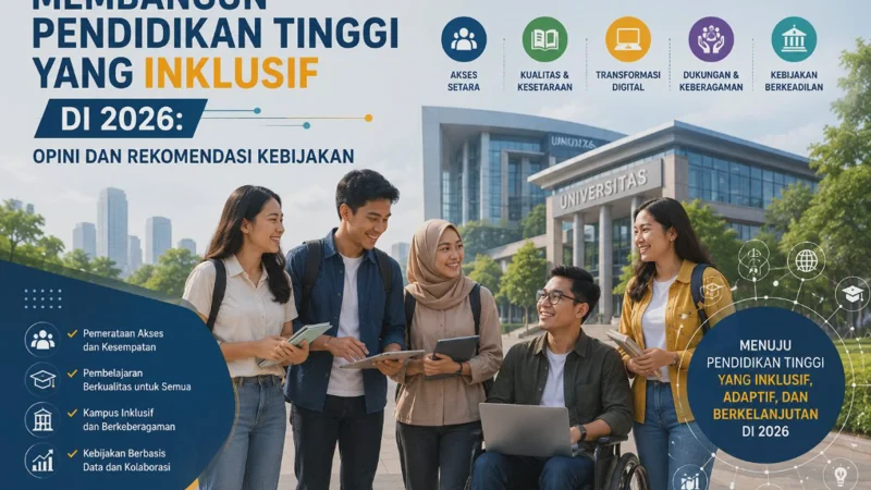 Membangun Pendidikan Tinggi yang Inklusif di 2026: Opini dan Rekomendasi Kebijakan