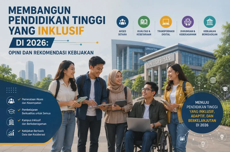 Membangun Pendidikan Tinggi yang Inklusif di 2026: Opini dan Rekomendasi Kebijakan