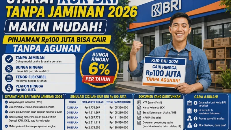 Pinjaman 1 Juta Langsung Cair Tanpa Jaminan Syarat Mudah Terbaru 2026