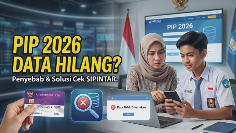 PIP 2026 Data Tidak Ditemukan di SIPINTAR? Ini Penyebabnya