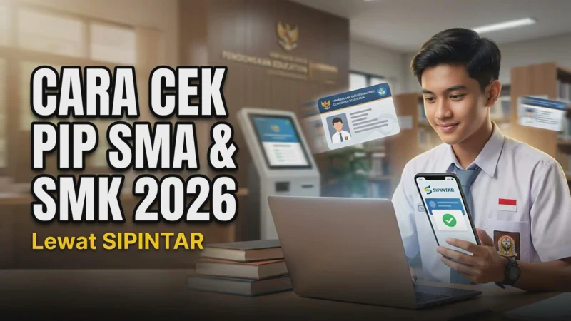 PIP SMA dan SMK 2026: Cara Cek Pencairan Lewat SIPINTAR