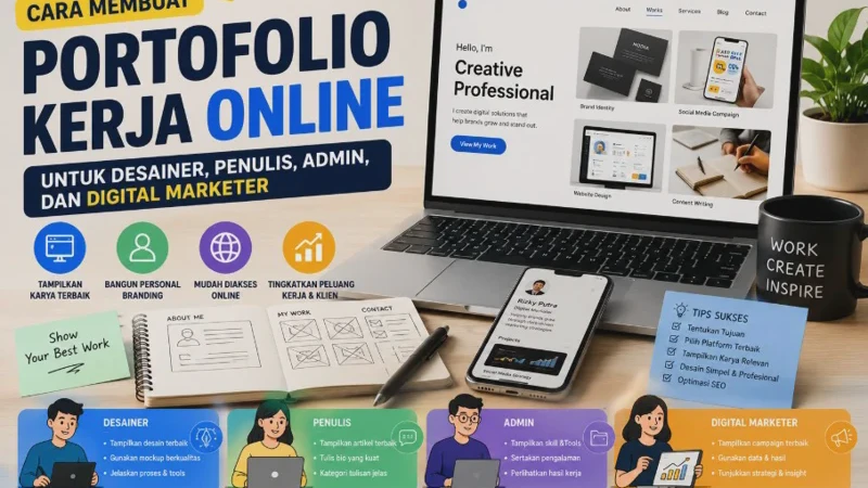 Cara Membuat Portofolio Kerja Online untuk Desainer, Penulis, Admin, dan Digital Marketer