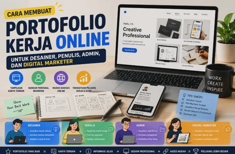 Cara Membuat Portofolio Kerja Online untuk Desainer, Penulis, Admin, dan Digital Marketer