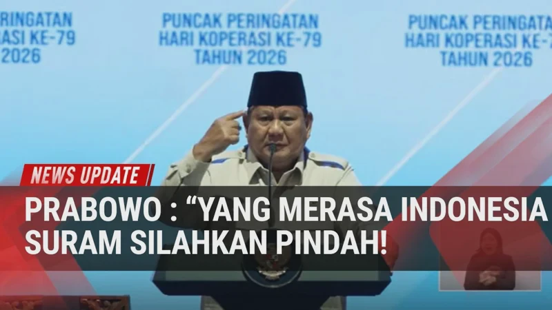 Prabowo Beri Balasan Menohok bagi Pihak yang Sebut Indonesia Suram di 2026