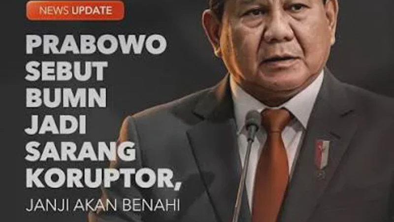 Prabowo Tegas Ingin Benahi BUMN yang Jadi Sarang Koruptor Ternyata Ini Rencananya