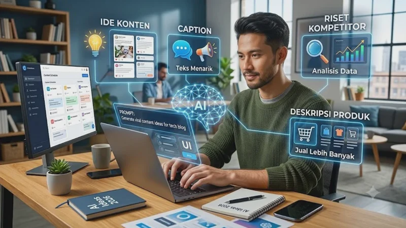 Contoh Prompt AI untuk Ide Konten, Caption, Riset Kompetitor, dan Deskripsi Produk