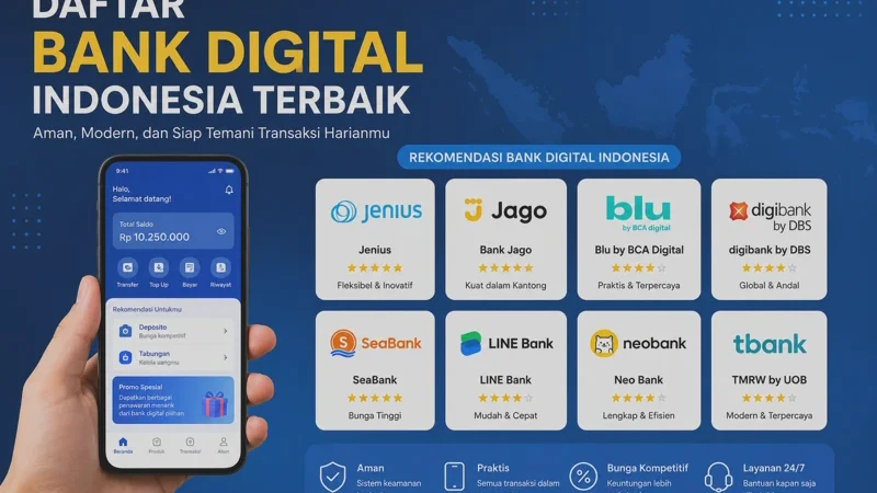 Rekomendasi Rekening Digital Terbaik 2026 untuk Menabung dan Bisnis