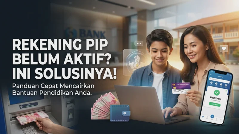Rekening PIP Belum Aktif? Ini Solusi Agar Bantuan Bisa Dicairkan