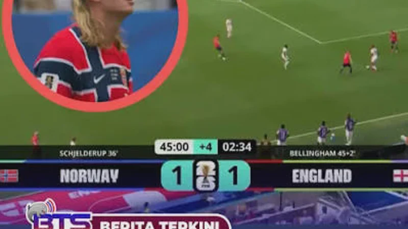 Sengit! Norwegia Tahan Imbang Inggris 1-1 di Babak Pertama Piala Dunia 2026