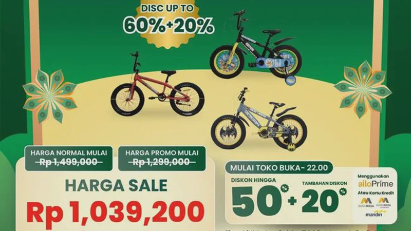 Serbu Transmart Full Day Sale Sepeda Anak Cuma Rp1 Jutaan Saja Cek Promonya Disini