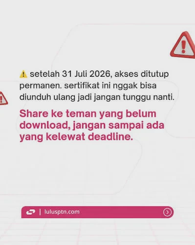 Sertifikat UTBK 2026 Masih Bisa Diunduh Sampai Kapan? Cek Batas Akhirnya