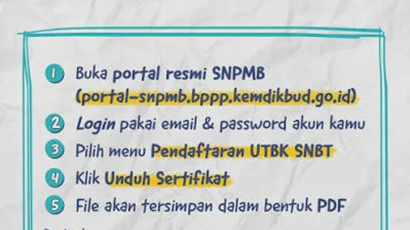 Sertifikat UTBK 2026 Tidak Bisa Diunduh? Ini Solusi yang Bisa Dicoba