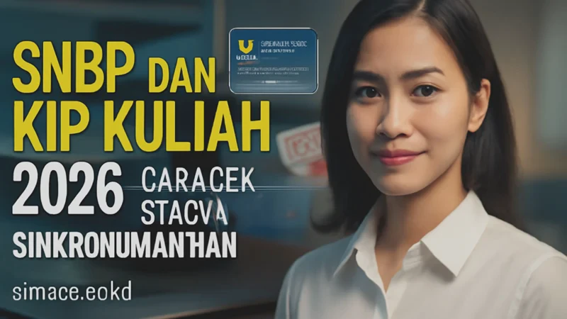 SNBP dan KIP Kuliah 2026: Cara Cek Status, Sinkronisasi, dan Pengumuman
