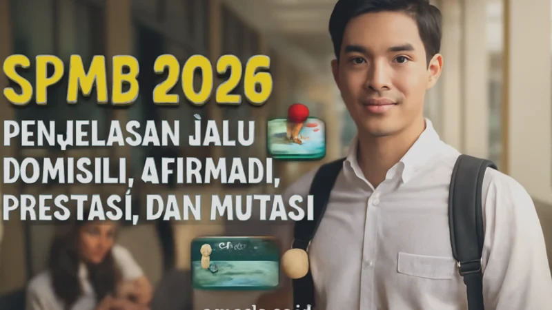 SPMB 2026: Penjelasan Jalur Domisili, Afirmasi, Prestasi, dan Mutasi
