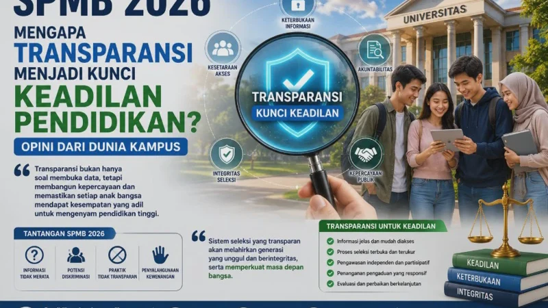 SPMB 2026: Mengapa Transparansi Menjadi Kunci Keadilan Pendidikan? Opini dari Dunia Kampus