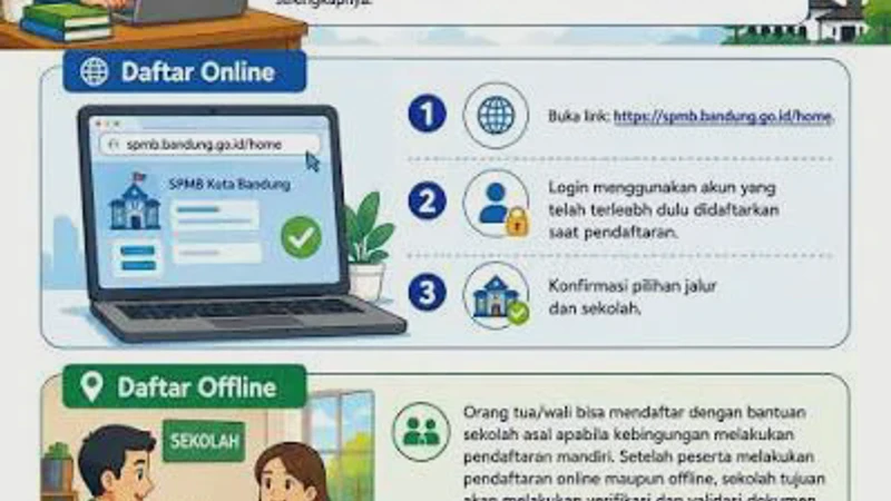 SPMB Kota Bandung 2026 Jalur Domisili Resmi Dibuka: Simak Syarat dan Cara Daftar Mudahnya Disini