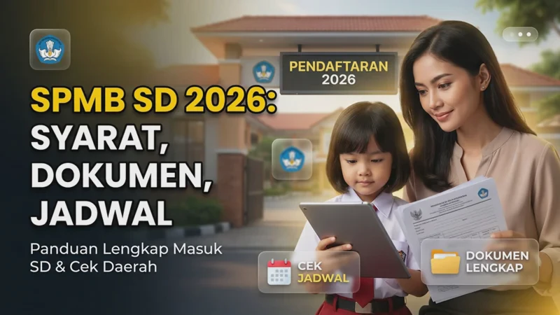 SPMB SD 2026: Syarat Usia, Dokumen, dan Cara Cek Jadwal Daerah
