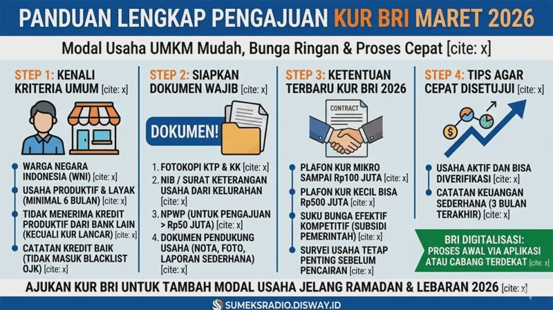 Syarat KUR BRI 2026 Terbaru untuk UMKM Agar Pengajuan Cepat Cair