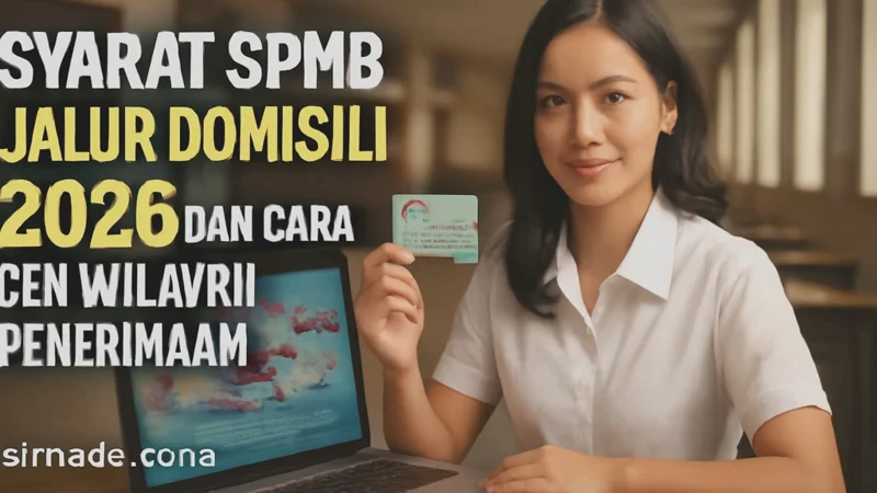Syarat SPMB Jalur Domisili 2026 dan Cara Cek Wilayah Penerimaan